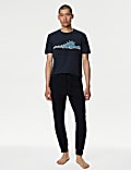 Pure Cotton Sleepasaurus Graphic Pyjama Top