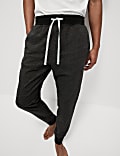 Pure Cotton Textured Joggers