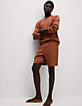 Pure Cotton Waffle Loungewear Shorts