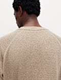 Pure Cotton Waffle Loungewear Sweatshirt