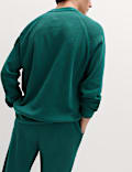 Pure Cotton Waffle Loungewear Sweatshirt