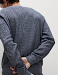 Pure Cotton Waffle Loungewear Sweatshirt