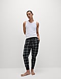 Cosy Checked Jogger Bottoms 
