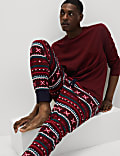 Pure Cotton Fair Isle Pyjama Set