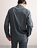 Pure Cotton Geometric Print Pyjama Top