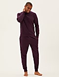 Cotton Crew & Jogger Loungewear Set
