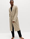 Pure Cotton Waffle Lightweight Dressing Gown
