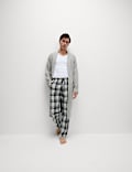 Pure Cotton Waffle Lightweight Dressing Gown