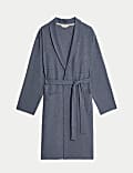 Pure Cotton Waffle Dressing Gown