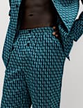 Pure Cotton Geometric Print Pyjama Set