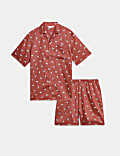 Pyjama 100 % coton à imprimé zébré