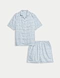 Pyjamaset van zuiver katoen met print