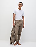 Pure Cotton Textured Joggers