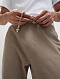 Pure Cotton Textured Joggers
