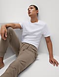 Strukturierte Joggerhose aus reiner Baumwolle