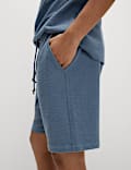 Katoenrijke gestreepte loungeshorts