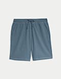 Katoenrijke gestreepte loungeshorts