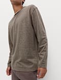 Pure Cotton Textured Loungewear Top