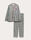 Set Piyama Katun Murni Up To Snow Good