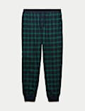 Pure Cotton Checked Pyjama Bottoms