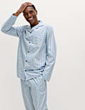 Pure Cotton Striped Pyjama Top