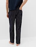 Pure Cotton Striped Pyjama Bottoms