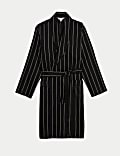 Pure Lyocell Striped Dressing Gown