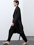 Satin Striped Stretch Dressing Gown