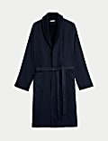 Pure Cotton Waffle Dressing Gown