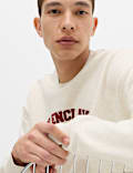 Cotton Rich Graphic Loungewear Sweatshirt