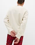 Cotton Rich Graphic Loungewear Sweatshirt