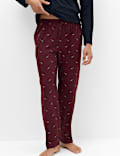 Pure Cotton Sausage Dog Print Pyjama Set