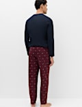 Pure Cotton Sausage Dog Print Pyjama Set