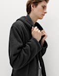 Fleece Supersoft Hooded Dressing Gown
