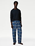 Brushed Cotton Checked Pyjama Set