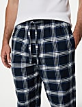 Set van 2 zuiver katoenen pyjamabroeken met ruitmotief