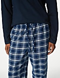 Brushed Cotton Checked Pyjama Set