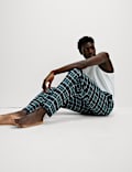 2pk Brushed Cotton Checked Pyjama Bottoms