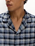 Brushed Cotton Checked Pyjama Set