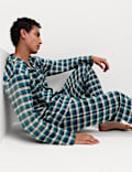 Ensemble pyjama en coton peigné à carreaux Buffalo