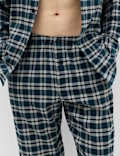 Brushed Cotton Checked Pyjama Set