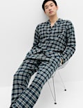 Brushed Cotton Checked Pyjama Set