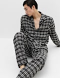 Brushed Cotton Checked Pyjama Set