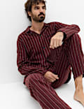 Brushed Cotton Striped Pyjama Set