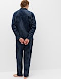 Brushed Cotton Striped Pyjama Set