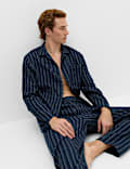 Brushed Cotton Striped Pyjama Set