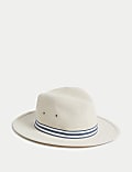 Linen Cotton Broad Brim