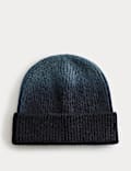 Ombre gebreide beanie