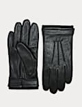 Leather Cuffed Gloves