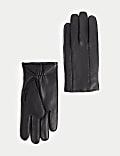 Gants en cuir avec doublure en cachemire